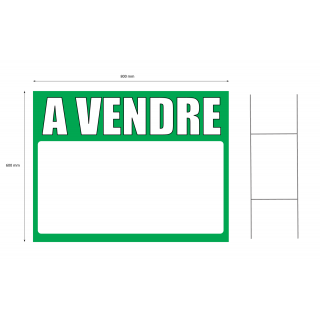 Dimensions du panneau à vendre 60 x 80 cm vert à planter