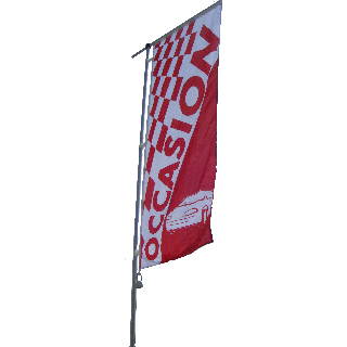 Bannière occasion à damiers rouge