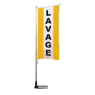 Bannière verticale lavage