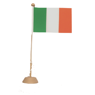 Drapeau de table Italie en bois vernis
