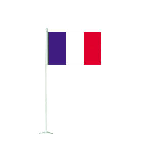 Drapeau de table PVC France
