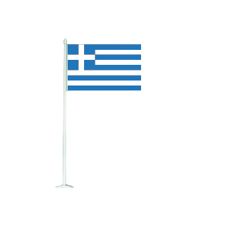 Drapeau de table PVC Grèce