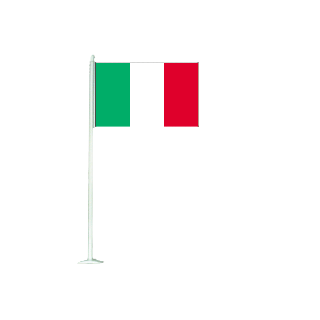 Drapeau de table PVC Italie
