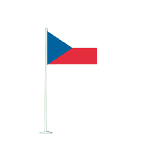 Drapeau de table PVC République Tchèque