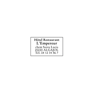 Empreinte personnalisée pour tampon encreur metaline 5200