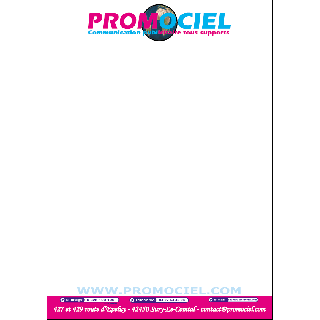 Têtes de lettres 100 grs opale les 3000 ex