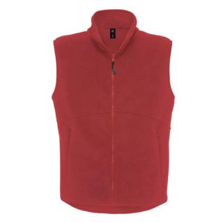 Gilet polaire traveller rouge