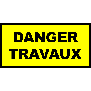 Panneau akilux danger travaux