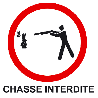 Panneau chasse interdite PVC