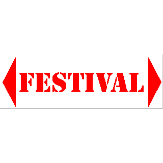 Panneau de fléchage festival