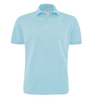 Polo heavymill bleu turquoise