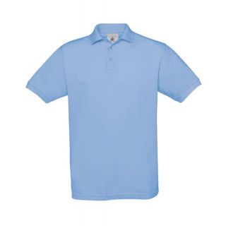 Polo safran bleu ciel