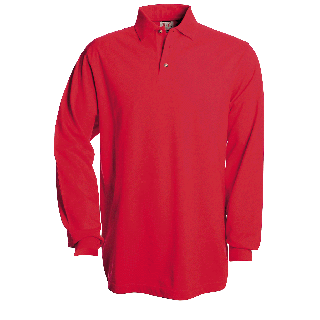 Polo safran manches longues 1 couleur les 50 ex