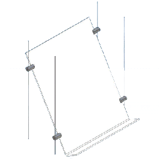 Porte brochure 1 x A4 incliné suspendu