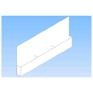 Porte brochure 3 x A4 suspendu