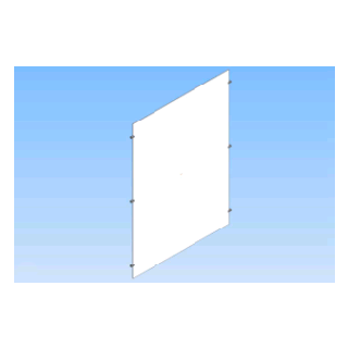 Porte affiche plexiglas A0 vertical pour suspension par câble