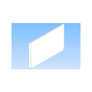 Porte affiche plexiglas A4 horizontal pour suspension par câble