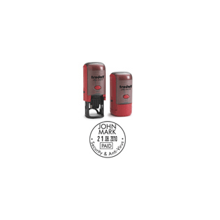 Tampon encreur printy dateur rond 46119 2 lignes