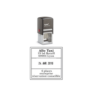 Tampon encreur printy dateur 4724 6 lignes