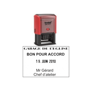 Tampon encreur printy dateur 4727 6 lignes