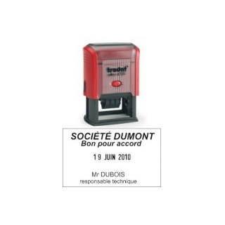 Tampon encreur printy dateur 4729 4 lignes