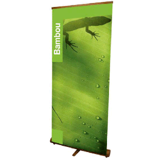 Roll up bambou avec visuel polypro 85 x 200 cm