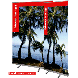 Roll up mosquito structure seule pour visuel 100 x 200 cm