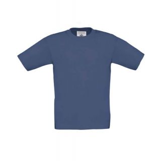 T-shirt enfant B&C exact 150 kid bleu denim