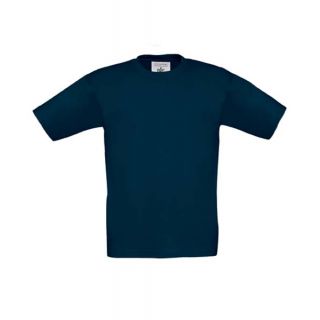 T-shirt enfant B&C exact 150 kid bleu navy