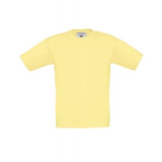 T-shirt enfant B&C exact 150 kid jaune
