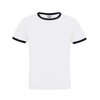 T-shirt men only play blanc et bleu