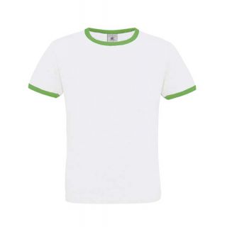 T-shirt men only play blanc et vert