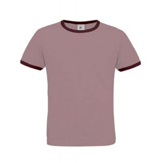 T-shirt men only play violet et burgundy