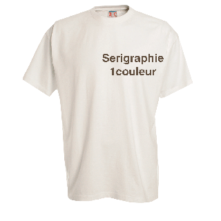 T-shirt target blanc 130 grs