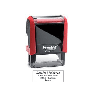 Tampon encreur personnalisé printy 4911 3 lignes personnalisées