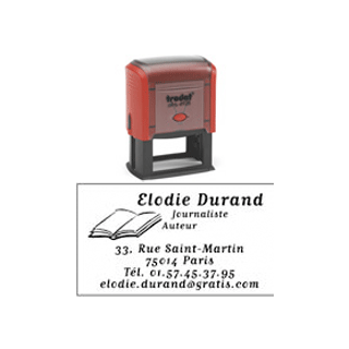 Tampon encreur personnalisé printy 4928 avec 7 lignes personnalisables