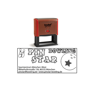 Tampon encreur personnalisé printy 4931 avec 7 lignes personnalisées