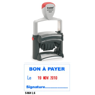 Tampon metal line bon à  payer le + date 5460l6