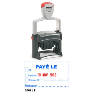 Tampon metal line payé le + date 5460l11