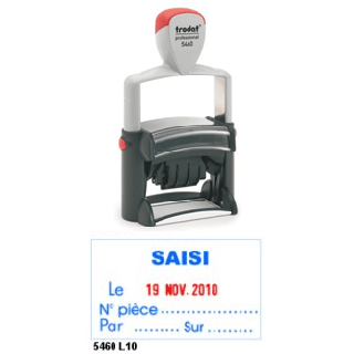 Tampon metal line saisi le + date 5460l10