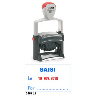 Tampon metal line saisi le + date 5460l9