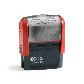 Tampon printer 10 avec 2 lignes personnalisées