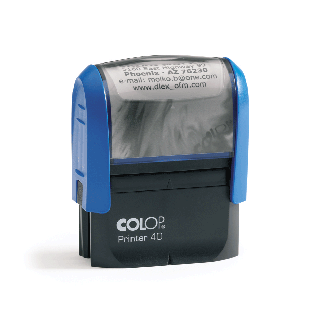 Tampon printer 20 avec 3 lignes personnalisées