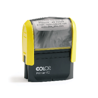 Tampon printer jaune