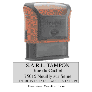 Tampon printy 4912 banque