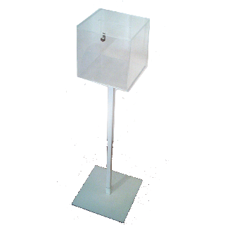 Urne plexiglas 25 sur pied