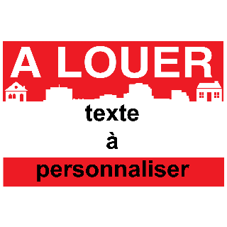 Panneau à louer 40 x 60 cm Classic à personnaliser