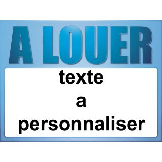 Panneau à louer 60 x 80 cm Azur à personnaliser