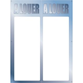 Panneau à louer double V 55 x 160 cm métal à personnaliser