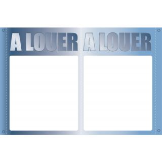 Panneau à louer double V 55 x 80 cm métal à personnaliser